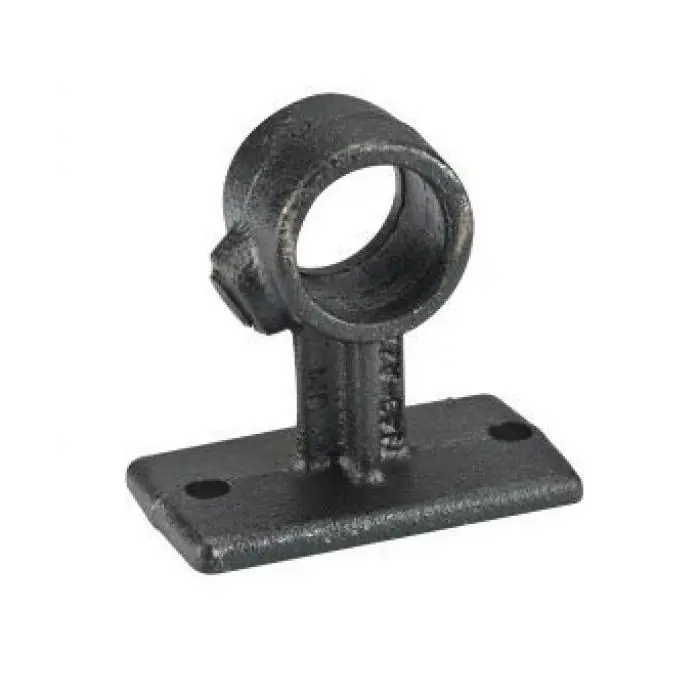 Maclean koppelstuk zwart 28 mm. wandbevestiging