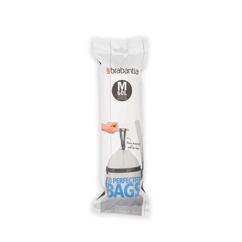 Brabantia PerfectFit afvalzakken Code M 60 ltr. 10 st.