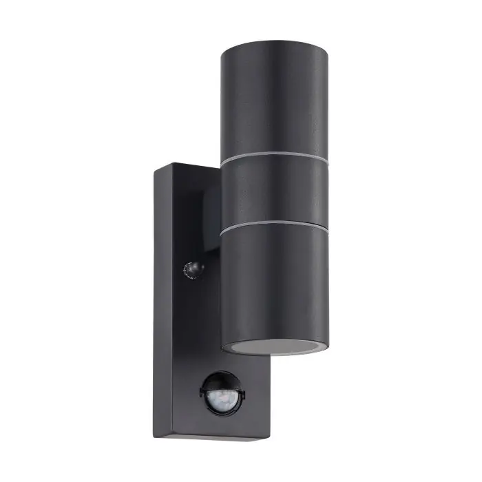 Eglo Riga 5 wandlamp met bewegingssensor antraciet