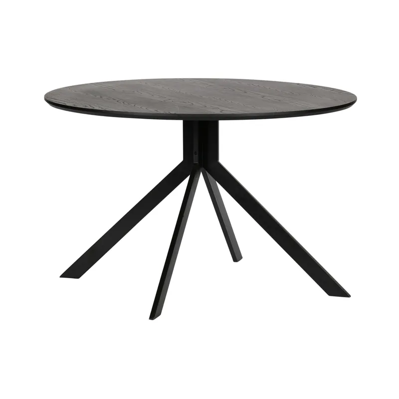 WOOOD Bruno eettafel mdf zwart 120 cm