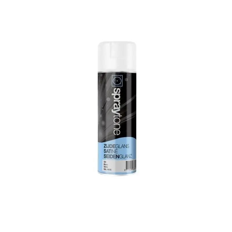 Spraytone Zijdeglans binnen/buiten wit 400 ml.