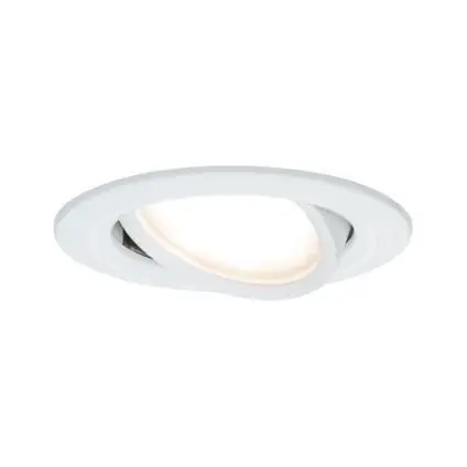 Paulmann EBL set Nova Coin 3-stapdim rd zwenkbaar LED 1x6,5W 2700K 230V wit mat/alu