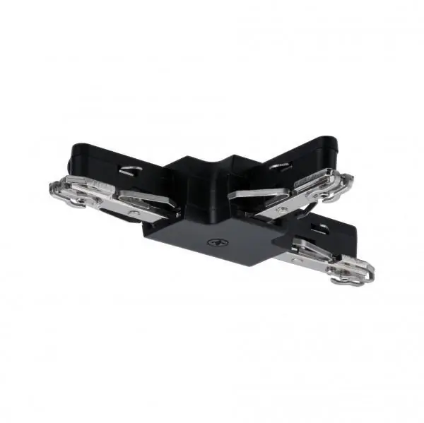 Paulmann URail T-verbinder stijf zwart mat 230 V kunststof/metaal