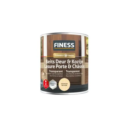 Finess Beits UV Transparant - Zijdeglans buiten kleurloos 750 ml.