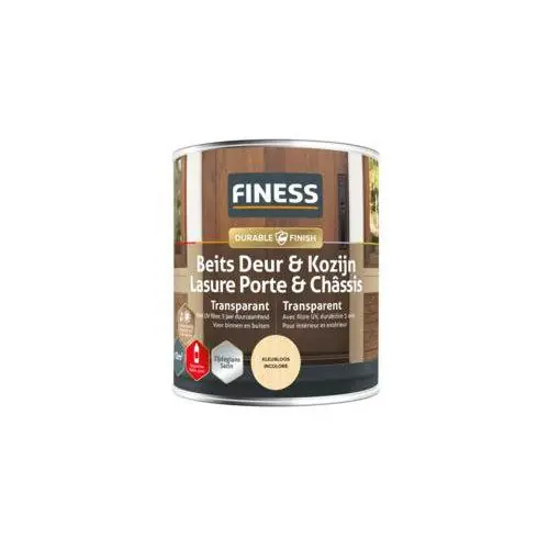 Finess Beits UV Transparant - Zijdeglans buiten teak 750 ml.