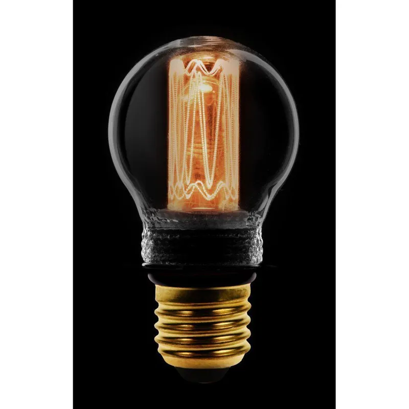 Led kooldraad kogel E27 2.3w/9w 2000k smoke/titanium dimbaar 65L