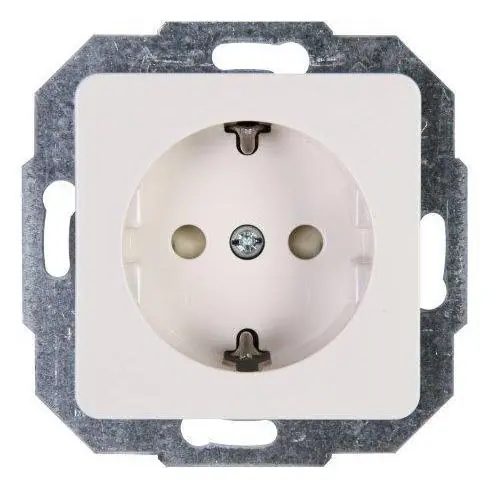 Milano wandcontactdoos 1V RA KV wit