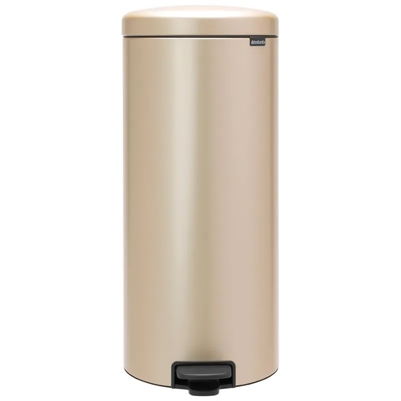 Brabantia newIcon pedaalemmer 30 liter met kunststof binnenemmer Champagne