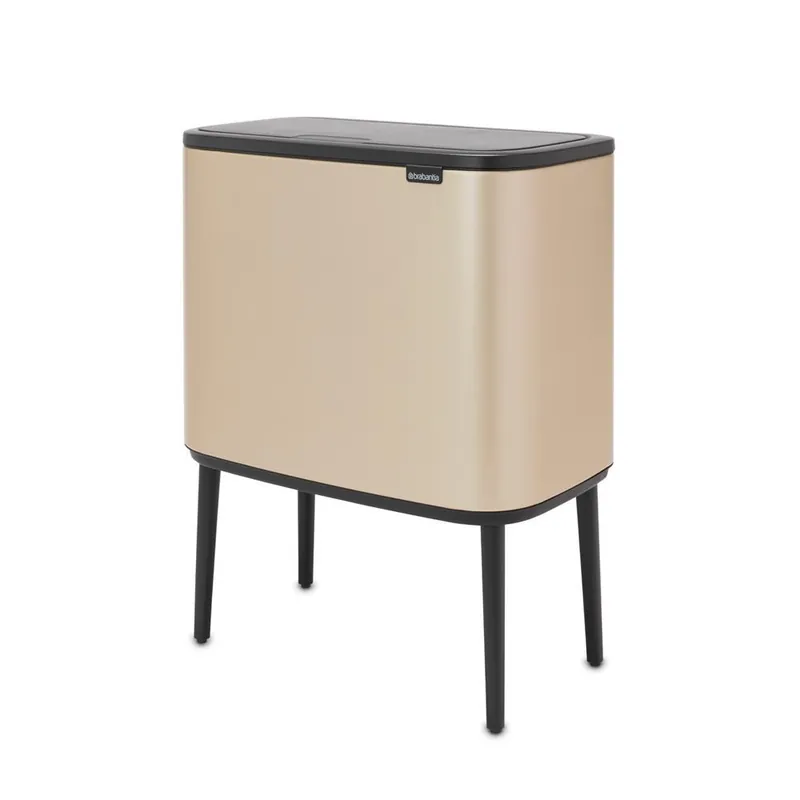 Brabantia Bo Touch Bin afvalemmer 36 liter met kunststof binnenemmer  Metallic Gold
