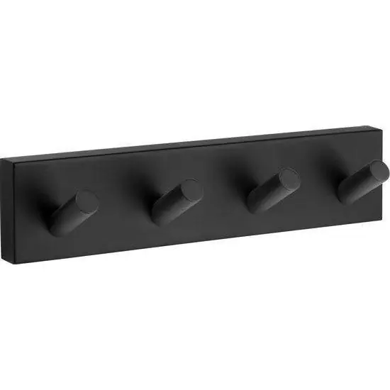 Smedbo House hakenrek 4-haaks RB359 zwart