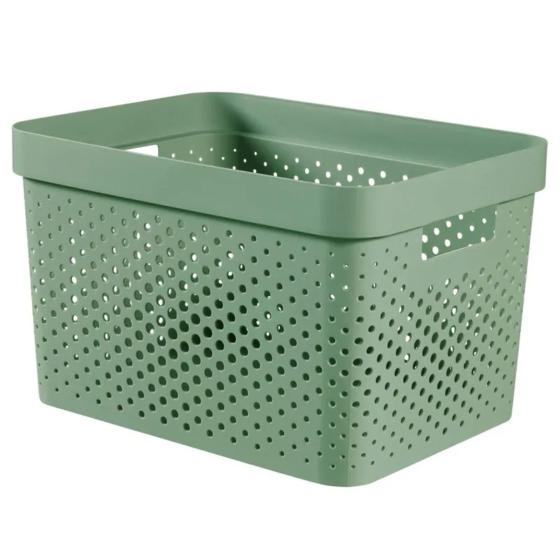 Curver Infinity box dots 17 liter - 100% recycled groen