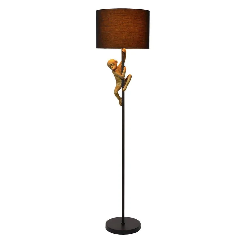 Lucide Extravaganza Chimp vloerlamp 35cm zwart