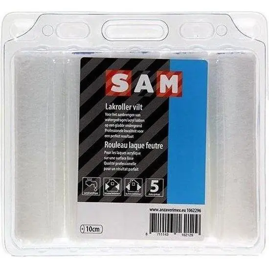 SAM acryl lakviltroller 10 cm 5 stuks