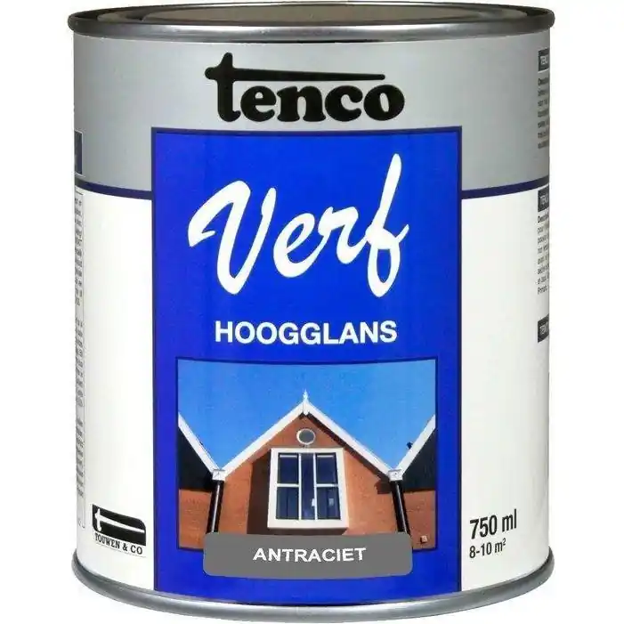 Tenco Verf hoogglans 7016 antraciet 750 ml.