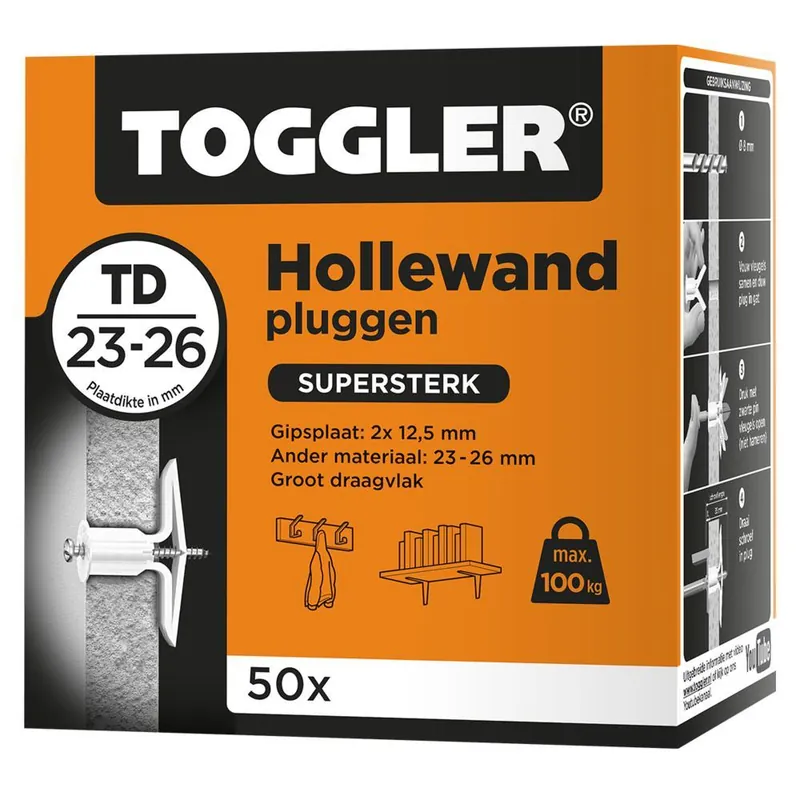 Toggler hollewand plug TD (50 st.)