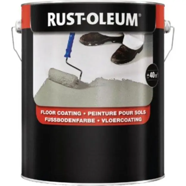 Rust-Oleum 7100 vloercoating zilvergrijs RAL7001 750ml
