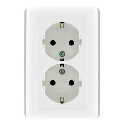 Gira ST55 WCD 2-voudig RA wit