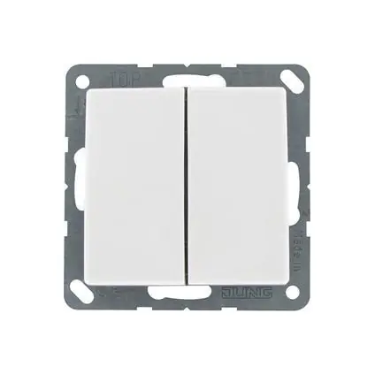 Jung AS500 inbouw schakelaar serie wit