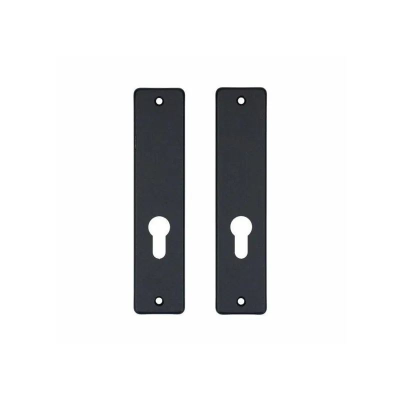 VEILIG binnendeurschilden rechthoekig, schildmaat 180x41x6,5, WC 57/5, zwart Ral 9005 Structuur