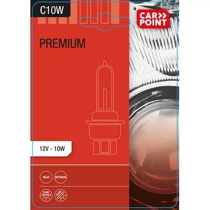 Carpoint Premium Autolampen 12V C10W 2 Stuks