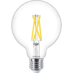 Philips LED Globe lamp transparant E27 5,9W (60W) warm wit dimbaar
