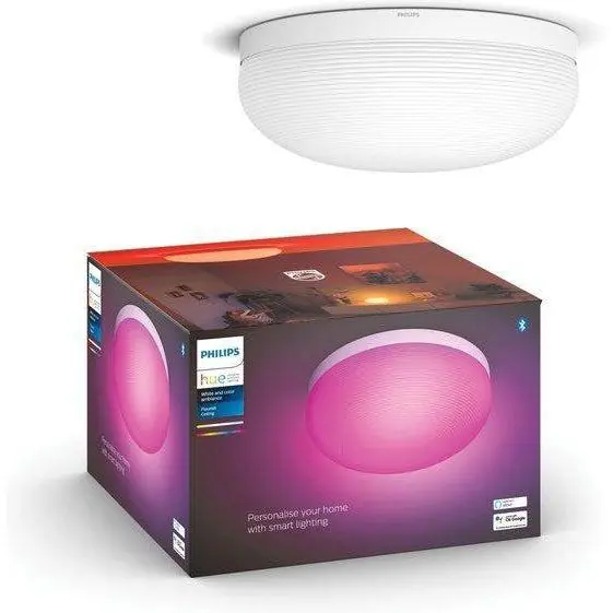 Philips Hue Flourish plafondlamp wit en gekleurd licht