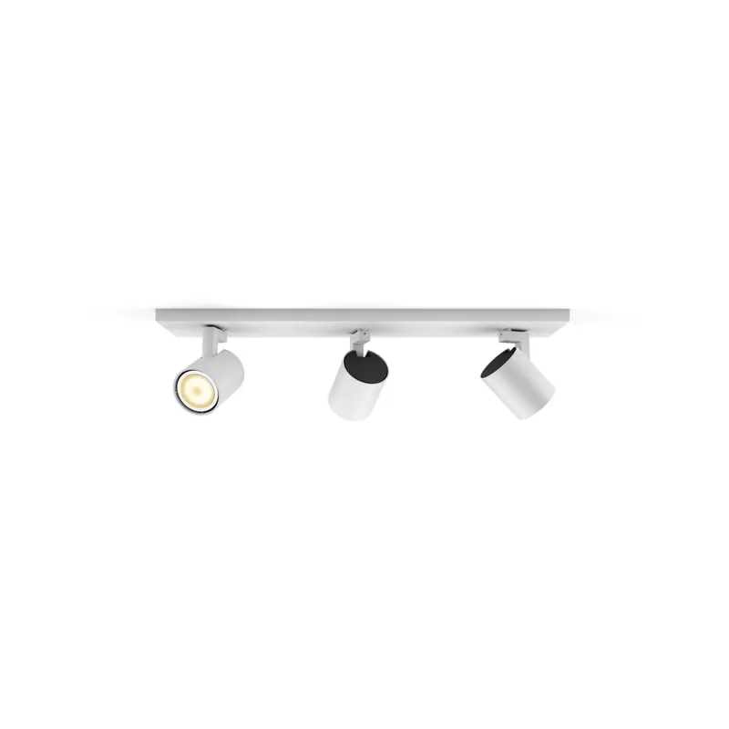 Philips Hue Runner opbouwspot warm tot koelwit licht 3-spots wit incl. dimmer switch