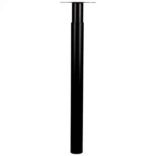 Duraline meubelpoot verstelbaar staal 5,6x70-110cm zwart 2pp
