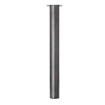 Duraline meubelpoot rond staal 7,6x72cm zwartHamerslag 4pp