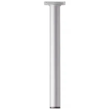 Duraline meubelpoot rond staal 3x30cm grijs 4pp