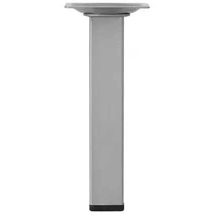 Duraline meubelpoot vierkant staal 2,5x2,5x15cm grijs 4pp