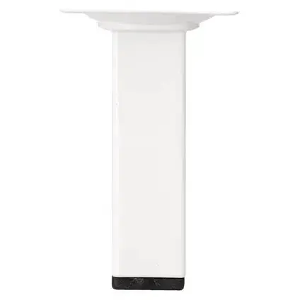 Duraline meubelpoot vierkant staal 2,5x2,5x10cm wit 4pp