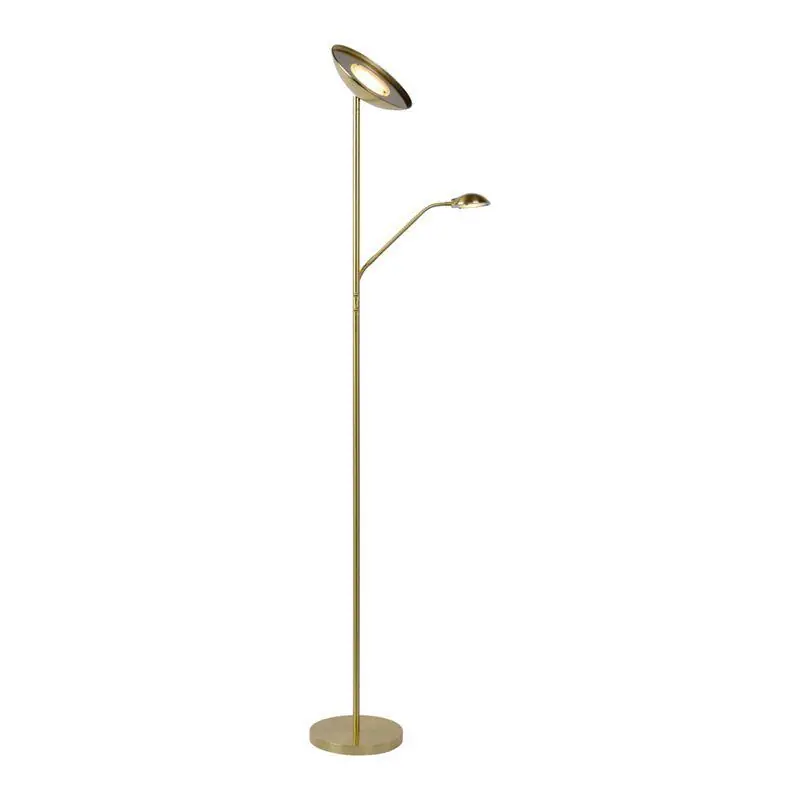 Lucide leeslamp Zenith LED mat goud/messing dimbaar