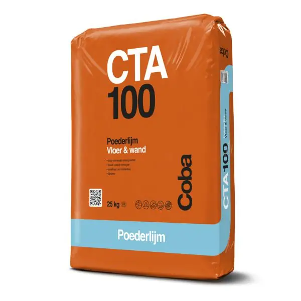 Coba CTA100 poederlijm vloer & wand grijs 25kg