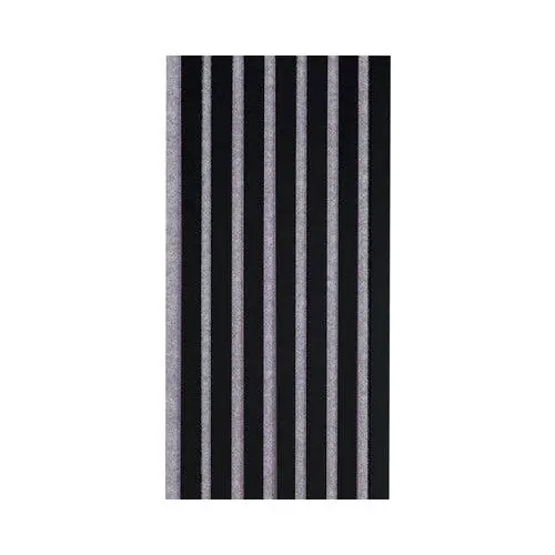 Decowall akoestisch paneel zwart 260x30cm - 2 stuks