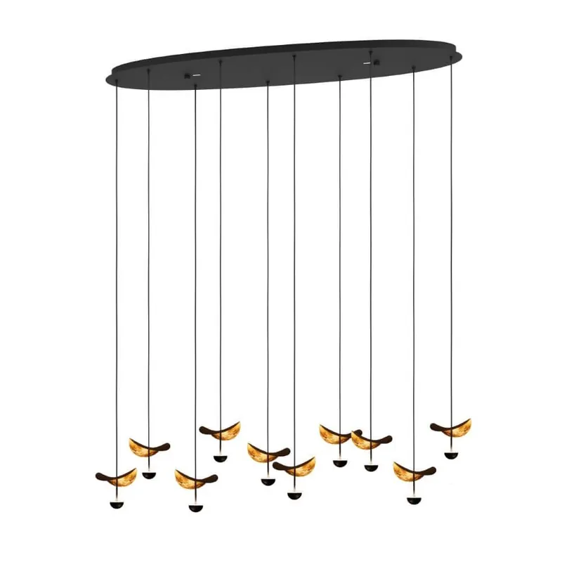 Eglo Dracera hanglamp zwart/goud