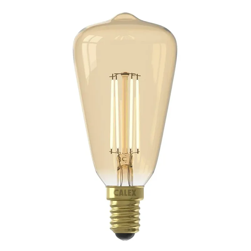 Calex LED rustieklamp E14 3,5W goud dimbaar