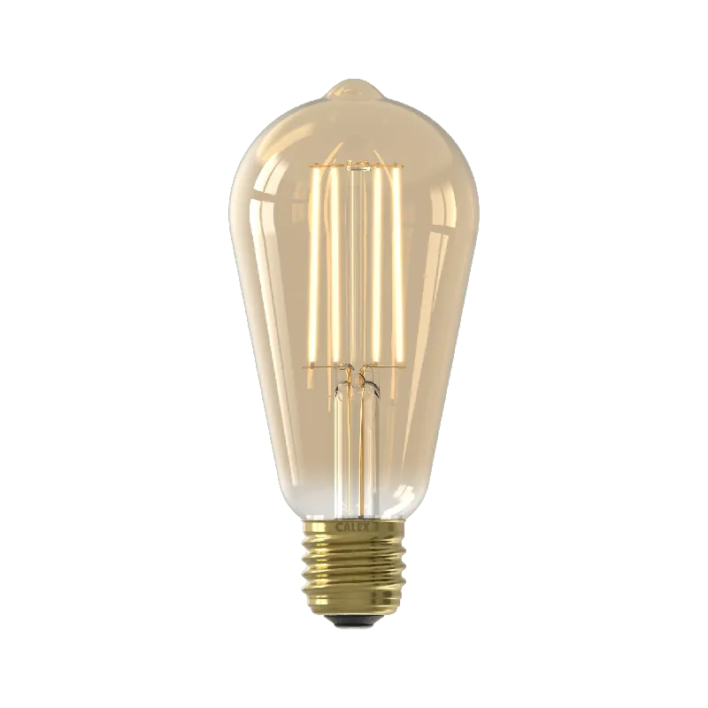 Calex LED rustieklamp E27 4,5W goud dimbaar