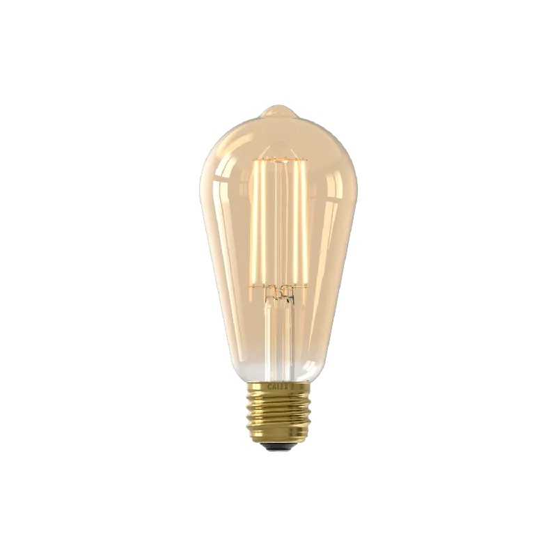 Calex LED rustieklamp E27 3,5W goud dimbaar