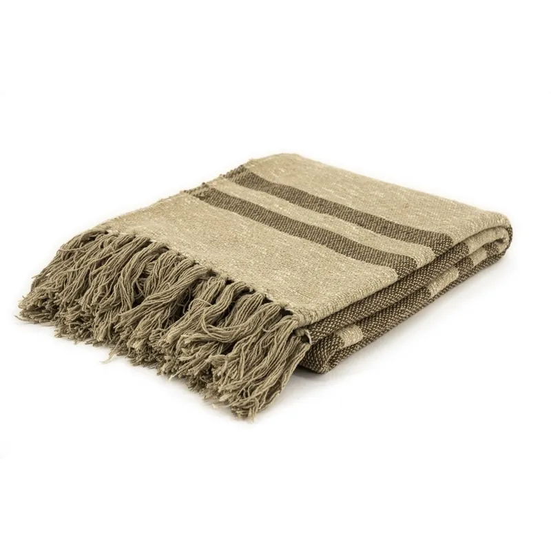 By-Boo plaid Linje bruin B130 × H170 cm