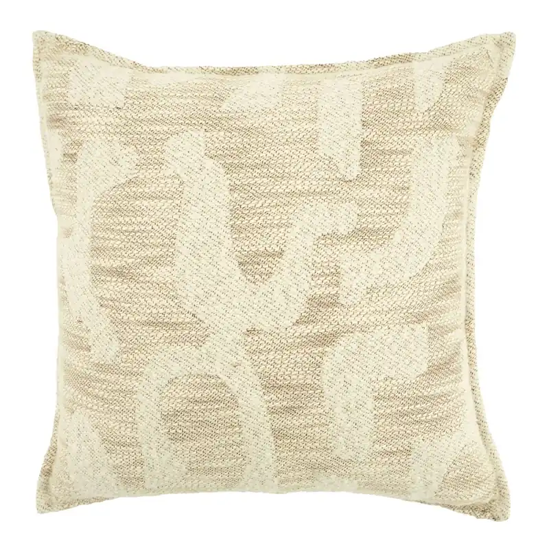 By-Boo sierkussen Waver beige 45×45 cm
