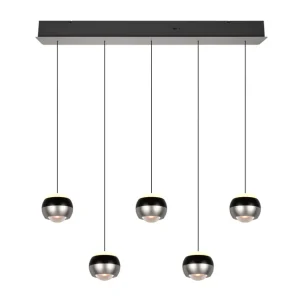 Trio Select hanglamp Orbit 5-lichts nikkel mat