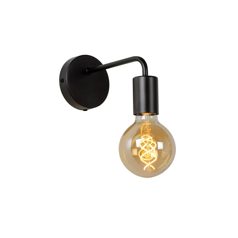 Lucide Scott wandlamp 1xE27 zwart