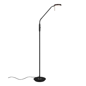 Trio vloerlamp Monza mat zwart