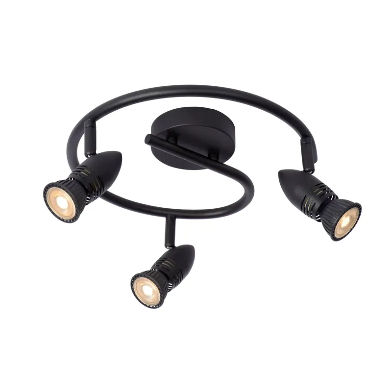 Lucide Caro plafondspot 4xGU10 zwart