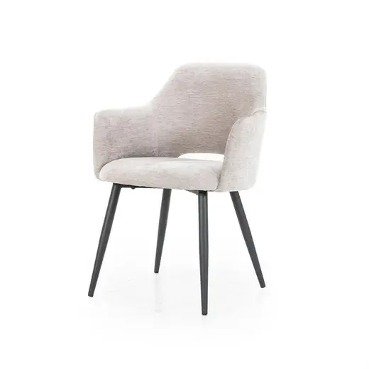 Eleonora Stoel Esmee met armleuning beige