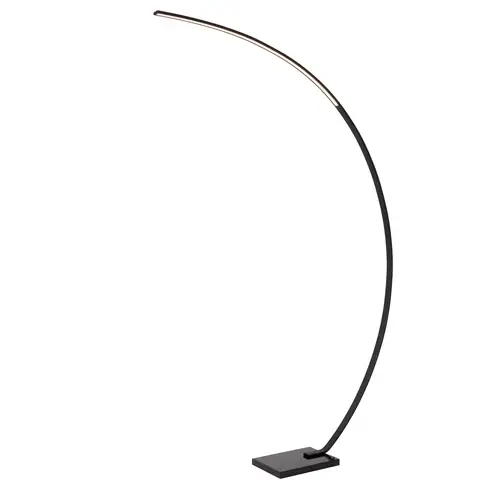 Lucide booglamp Curve LED 15W zwart dimbaar