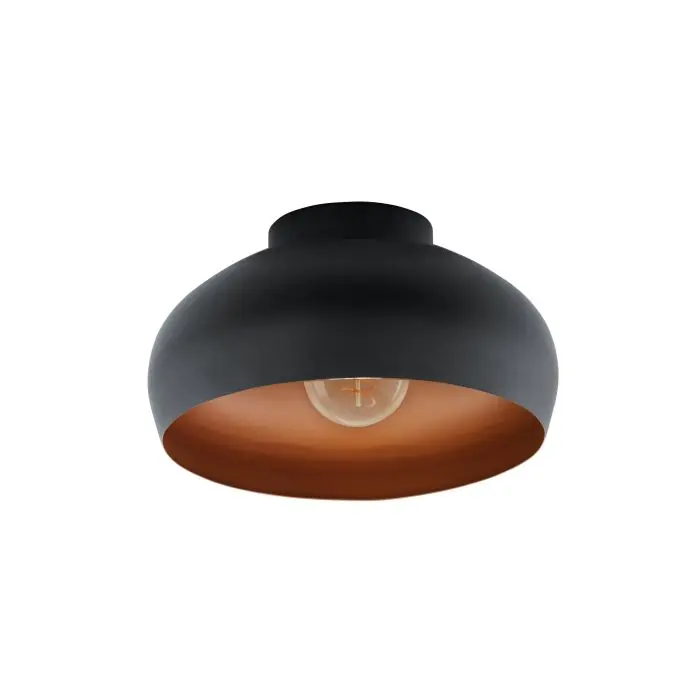 Eglo plafondlamp Mogano 2 zwart/koper