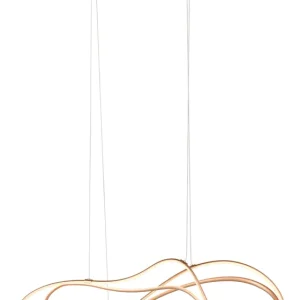 Trio hanglamp NALA goudkleurig gebogen design
