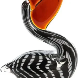 Ornament Pelican glas 13x7x19 cm